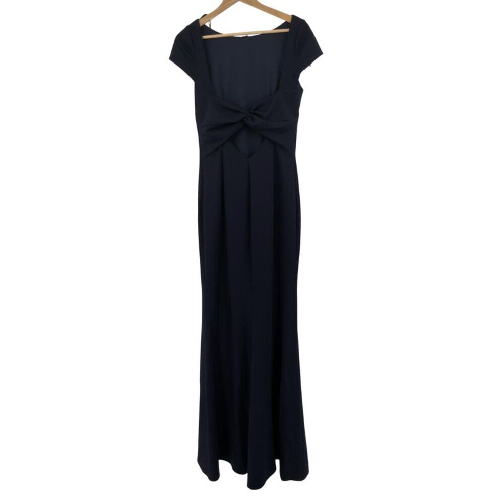 Bhldn Katie May Madison Long Gown In Navy Z411 OS